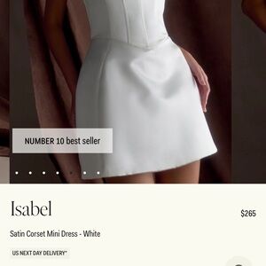 Meshki Isabel White Corset Mini